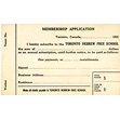 Toronto Hebrew Free School membership application card, 1925. Ontario Jewish Archives, Blankenstein Family Heritage Centre, fonds 22, item 169.|
